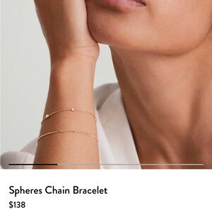 Mejuri Spheres Chain Bracelet size 6-7